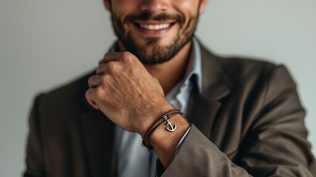 Bracelet homme élégant conçu avec une élégance unique pour un style raffiné et moderne.