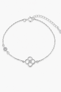 Bracelet trèfle nacre blanche raffiné – Naélia