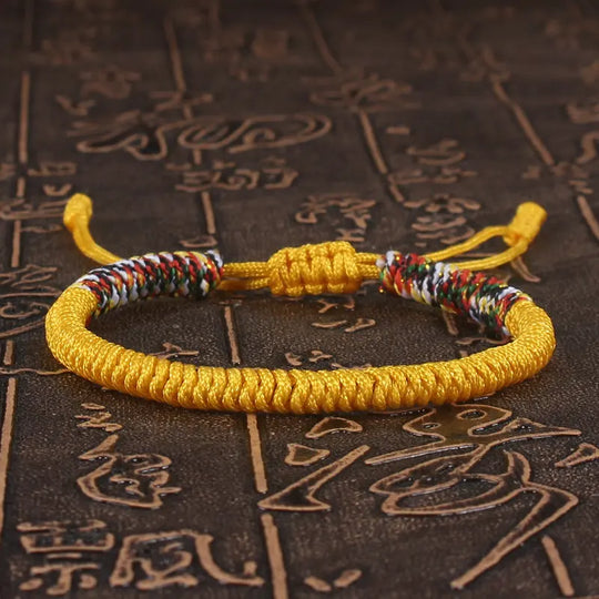 RUBY - Bracelet bouddhiste tibétain unisexe tressé à la main avec nœud King Kong, chaîne colorée pour femmes et hommes amoureux, bijoux porte-bonheur - Le BRACELET 