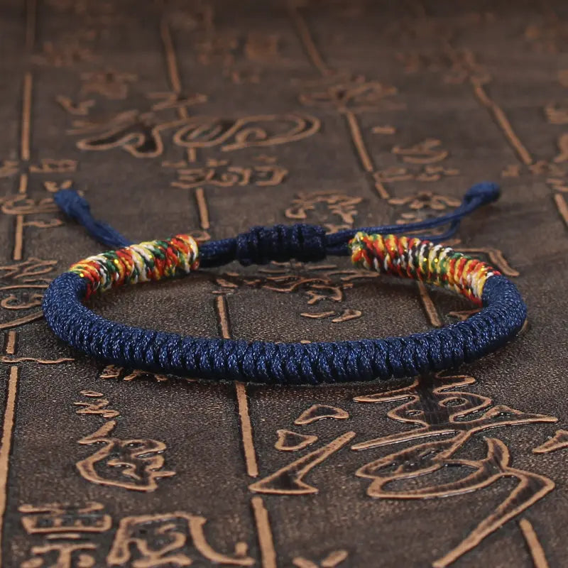 RUBY - Bracelet bouddhiste tibétain unisexe tressé à la main avec nœud King Kong, chaîne colorée pour femmes et hommes amoureux, bijoux porte-bonheur - Le BRACELET 