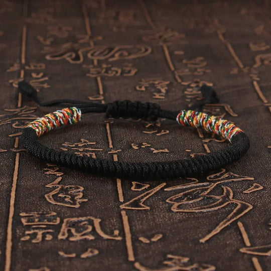 RUBY - Bracelet bouddhiste tibétain unisexe tressé à la main avec nœud King Kong, chaîne colorée pour femmes et hommes amoureux, bijoux porte-bonheur - Le BRACELET 