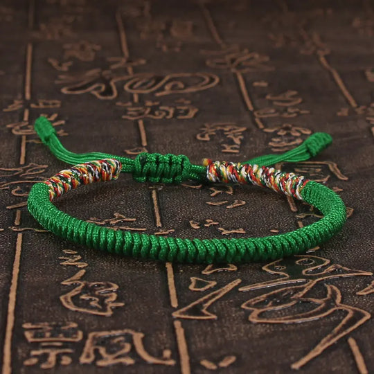 RUBY - Bracelet bouddhiste tibétain unisexe tressé à la main avec nœud King Kong, chaîne colorée pour femmes et hommes amoureux, bijoux porte-bonheur - Le BRACELET 