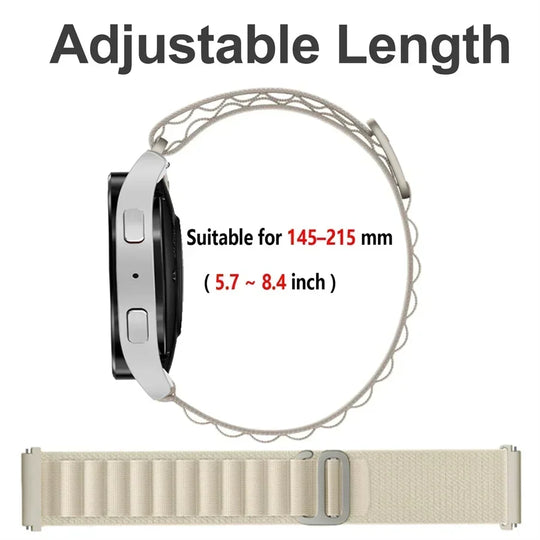 Bracelet de montre 20mm boucle alpine pour Samsung Galaxy Watch 6-4-Classic-5-Pro-Active 2 40mm 44mm sport 22mm bracelet Huawei GT 2 - Le BRACELET 