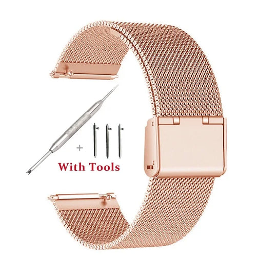 18mm 20mm 22mm 24mm largeur dégagement rapide bracelet de montre entièrement en acier inoxydable montre-bracelet universel tête plate bracelet de montre accessoires - Le BRACELET 