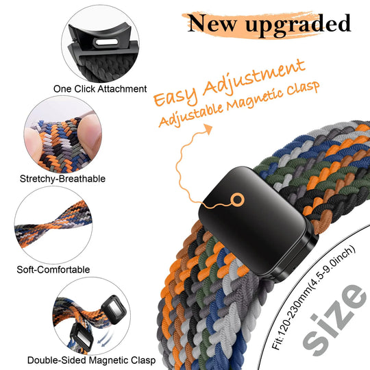 Bracelet tressé sans espace pour Samsung Galaxy Watch, bracelet magnétique, bracelet classique 47 43, 7, 6, 5, 4, 44mm, 40mm, 5 Pro - Le BRACELET 