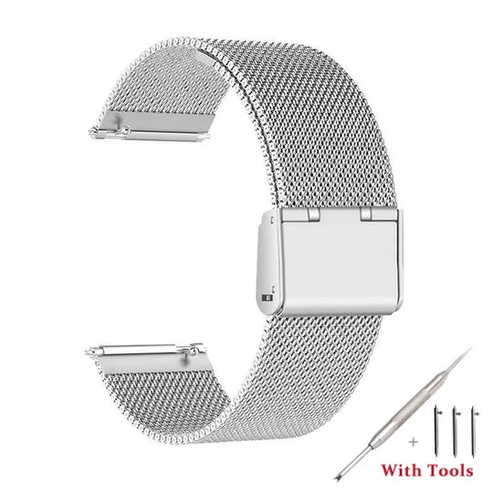 18mm 20mm 22mm 24mm largeur dégagement rapide bracelet de montre entièrement en acier inoxydable montre-bracelet universel tête plate bracelet de montre accessoires - Le BRACELET 