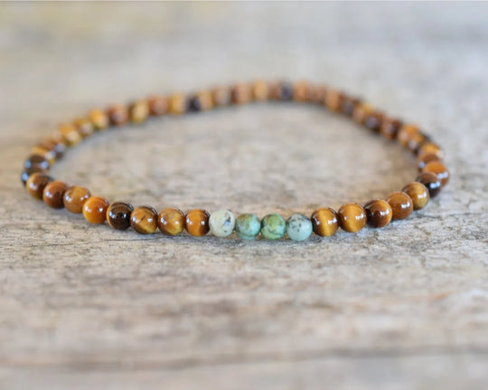 AARON - Ensemble de bracelets pour hommes. Bracelet perlé pour hommes Bracelet de style surfeur. Bracelet pour hommes empilable Bracelets empilables Bracelets Boho extensibles - Le BRACELET 