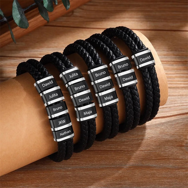 ASHER - Bracelets personnalisés cuir.