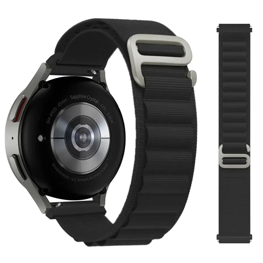 Bracelet de montre 20mm boucle alpine pour Samsung Galaxy Watch 6-4-Classic-5-Pro-Active 2 40mm 44mm sport 22mm bracelet Huawei GT 2 - Le BRACELET 