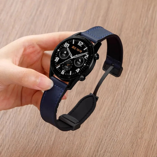 Bracelet en cuir et Silicone, 22mm 20mm, pour Samsung Galaxy Watch 7 6 5 4 40mm/44mm, bracelet magnétique pour Galaxy Watch 6 Classic 43mm 47mm - Le BRACELET 