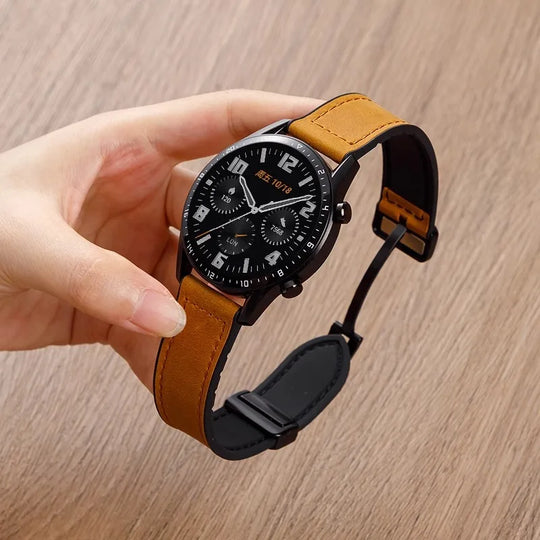 Bracelet en cuir et Silicone, 22mm 20mm, pour Samsung Galaxy Watch 7 6 5 4 40mm/44mm, bracelet magnétique pour Galaxy Watch 6 Classic 43mm 47mm - Le BRACELET 