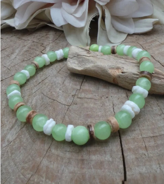 AARON - Ensemble de bracelets pour hommes. Bracelet perlé pour hommes Bracelet de style surfeur. Bracelet pour hommes empilable Bracelets empilables Bracelets Boho extensibles - Le BRACELET 