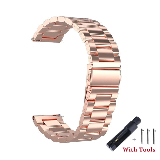 18mm 20mm 22mm 24mm largeur dégagement rapide bracelet de montre entièrement en acier inoxydable montre-bracelet universel tête plate bracelet de montre accessoires - Le BRACELET 