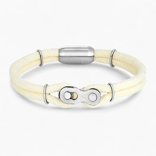 TAYLOR | Bracelet en acier inoxydable & double corde