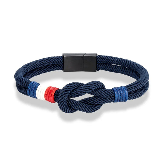 ALAN | Bracelet en corde & acier inoxydable
