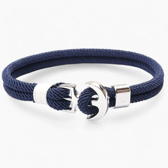 ALVIN | Bracelet en acier inoxydable & double corde