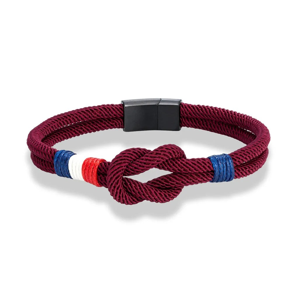 ALAN | Bracelet en corde & acier inoxydable