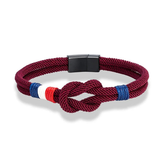 ALAN | Bracelet en corde & acier inoxydable