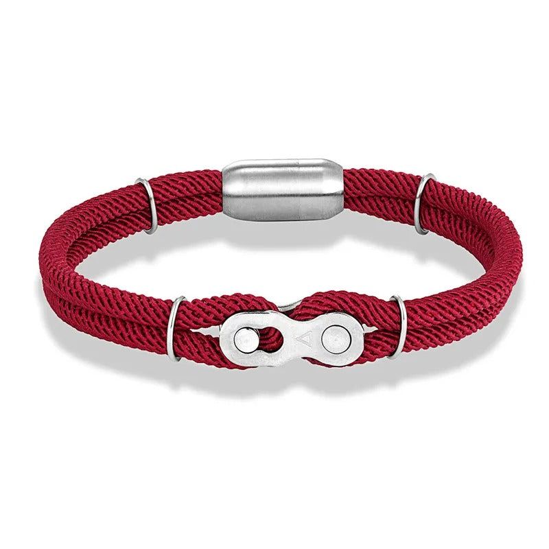 TAYLOR | Bracelet en acier inoxydable & double corde