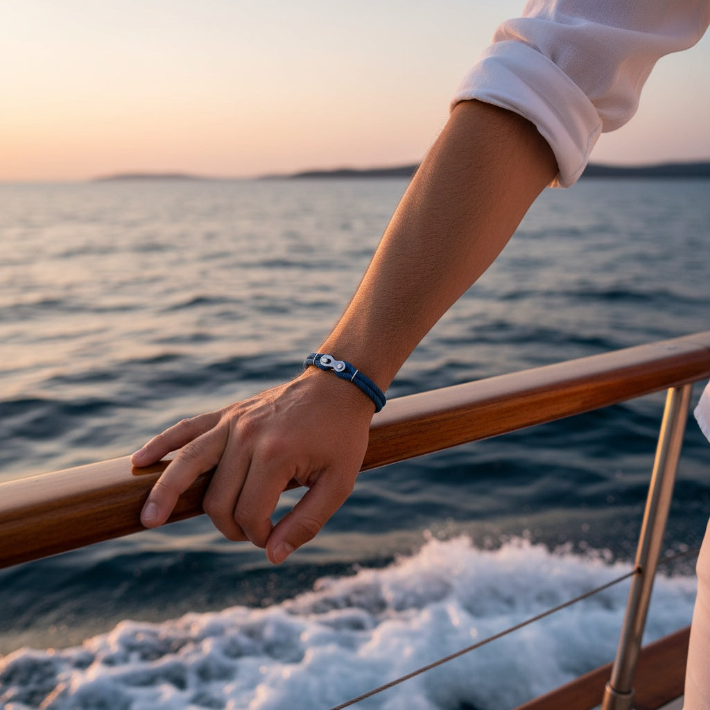 TAYLOR | Bracelet en acier inoxydable & double corde