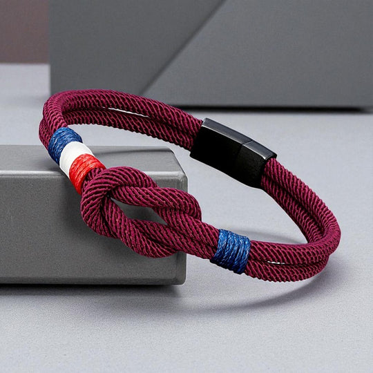 ALAN | Bracelet en corde & acier inoxydable