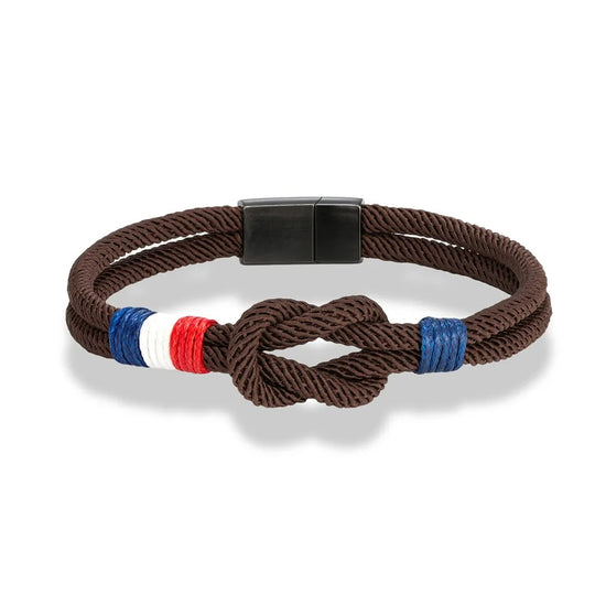 ALAN | Bracelet en corde & acier inoxydable