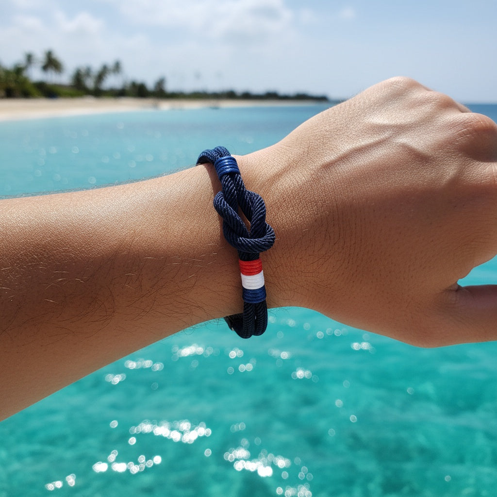 ALAN | Bracelet en corde & acier inoxydable