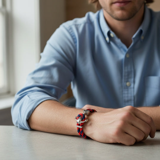 ETHAN | Bracelets en corde & acier inoxydable