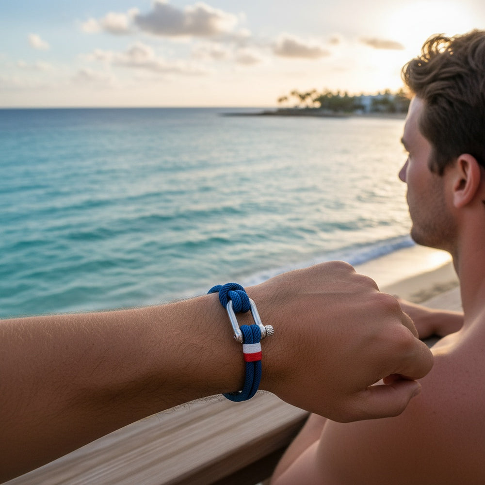 EVAN | Bracelets en corde & acier Inoxydable