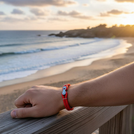 TAYLOR | Bracelet en acier inoxydable & double corde