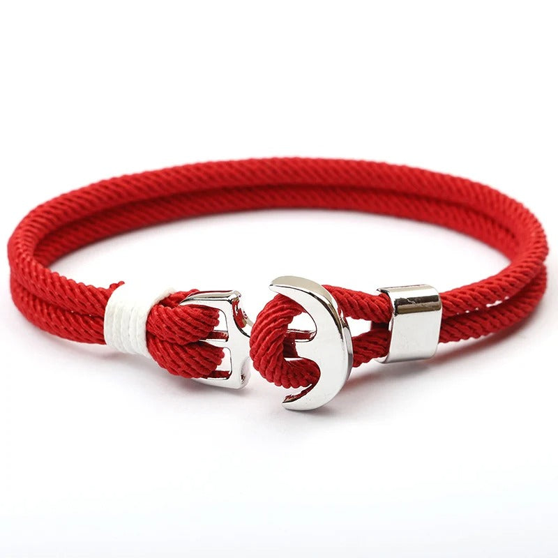 ALVIN | Bracelet en acier inoxydable & double corde