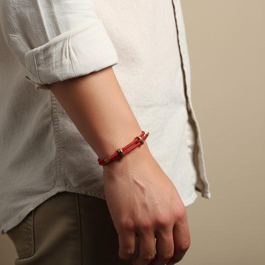 NOAH | Bracelets en corde tressée & acier inoxydable
