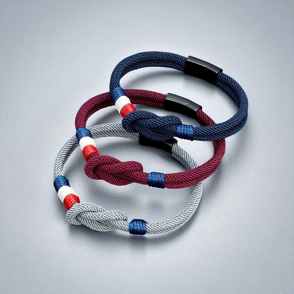 ALAN | Bracelet en corde & acier inoxydable