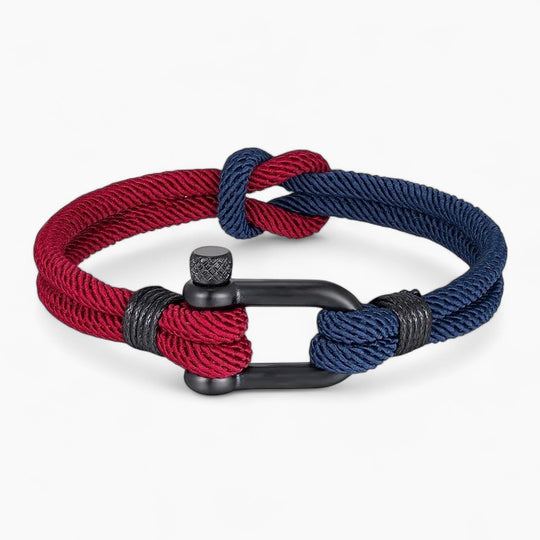 CHARLIE | Bracelet en corde & acier inoxydable