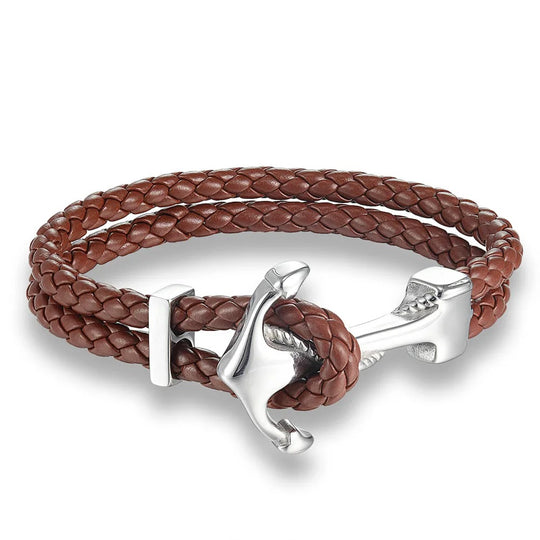 ROWAN | Bracelet en cuir & acier inoxydable