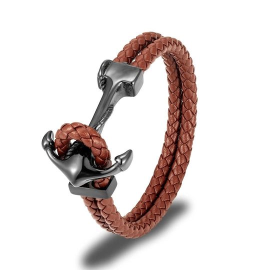 ROWAN | Bracelet en cuir & acier inoxydable