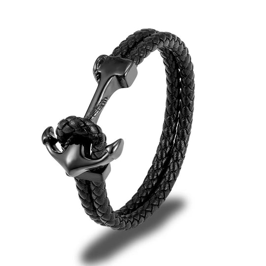 ROWAN | Bracelet en cuir & acier inoxydable