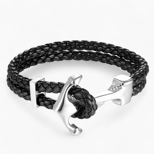 ROWAN | Bracelet en cuir & acier inoxydable
