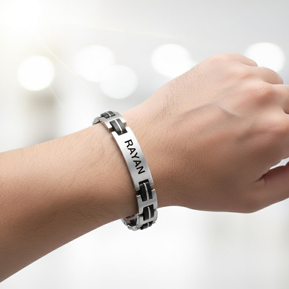 AXEL | Bracelets d'identification personnalisés & acier inoxydable