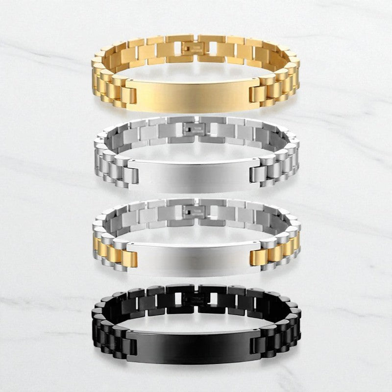 AXEL | Bracelets d'identification personnalisés & acier inoxydable