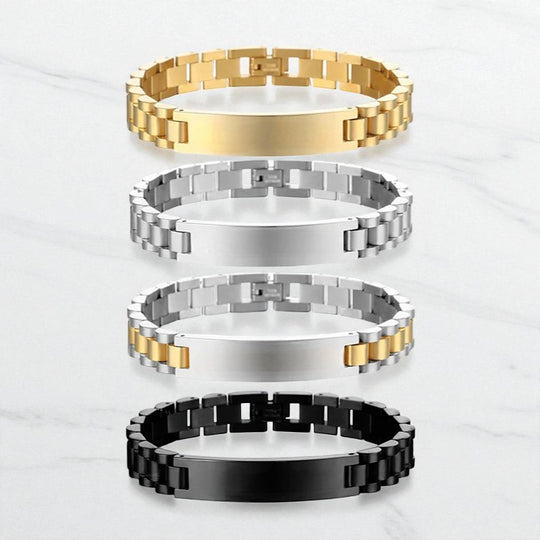 AXEL | Bracelets d'identification personnalisés & acier inoxydable