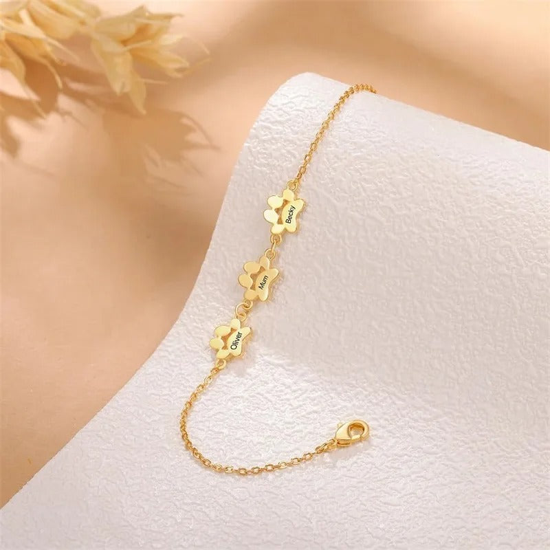 FELIX | Bracelet personnalisé en cuir & acier inoxydable