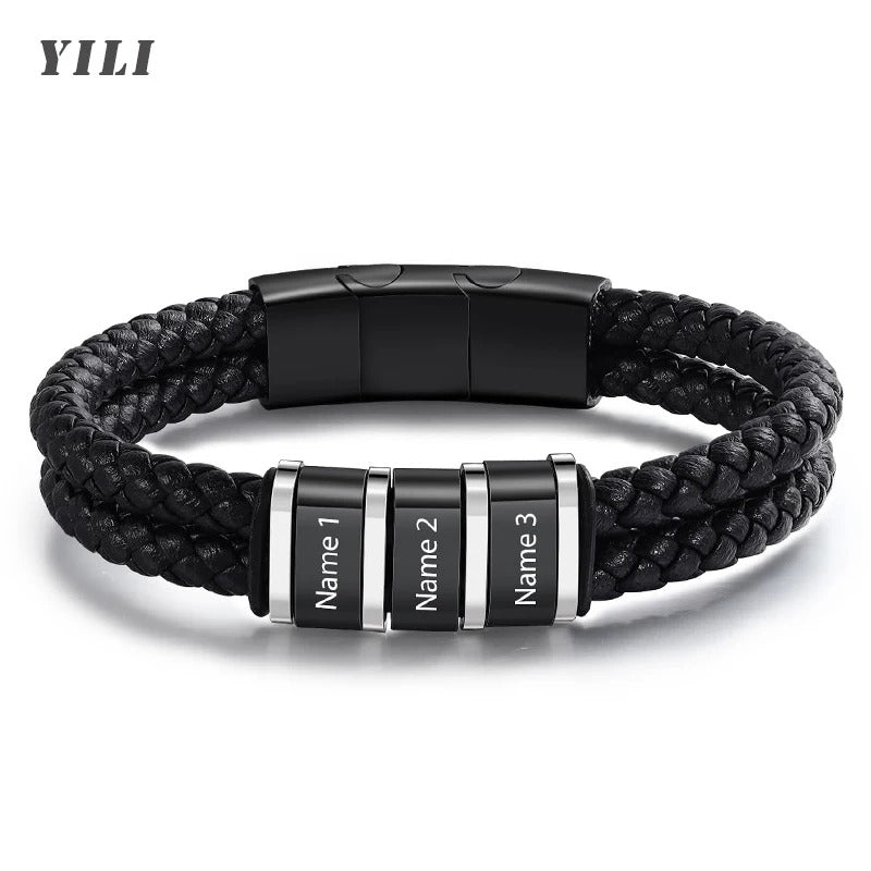 ASHER - Bracelets personnalisés cuir - Le BRACELET 