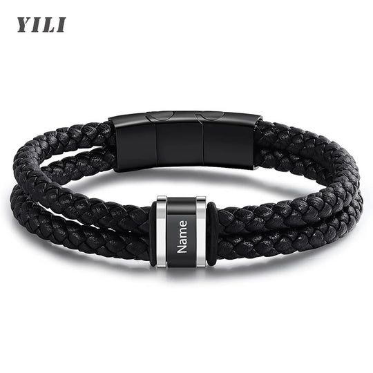 ASHER - Bracelets personnalisés cuir - Le BRACELET 